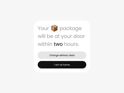Minimal Delivery UI design ui ux