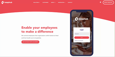 Keephub Website (Hubspot) web design web devlopment website design website development