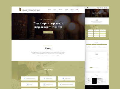 Website for a lawyer firm mobile user interface uxui design web web design