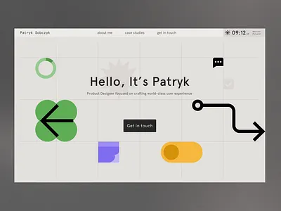 Personal Website animations header hero page icons personal portfolio pictograms portfolio product design ui ux web design