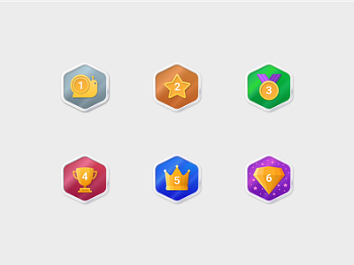 First private project in 2023 achievements award icons badges crown crystal cup design figma flat icons graphic design icon icons illustration medals sketch snail ui vector