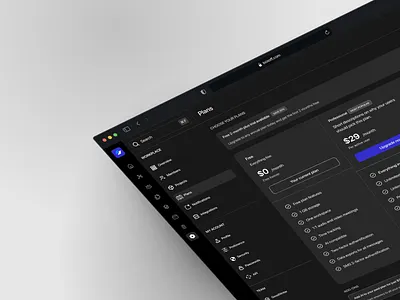Saas Pricing Plan Dashboard - Dark mode branding clean design dark mode design dashboard design moodboard pricing product design reference saas trending ui uiux uiux design