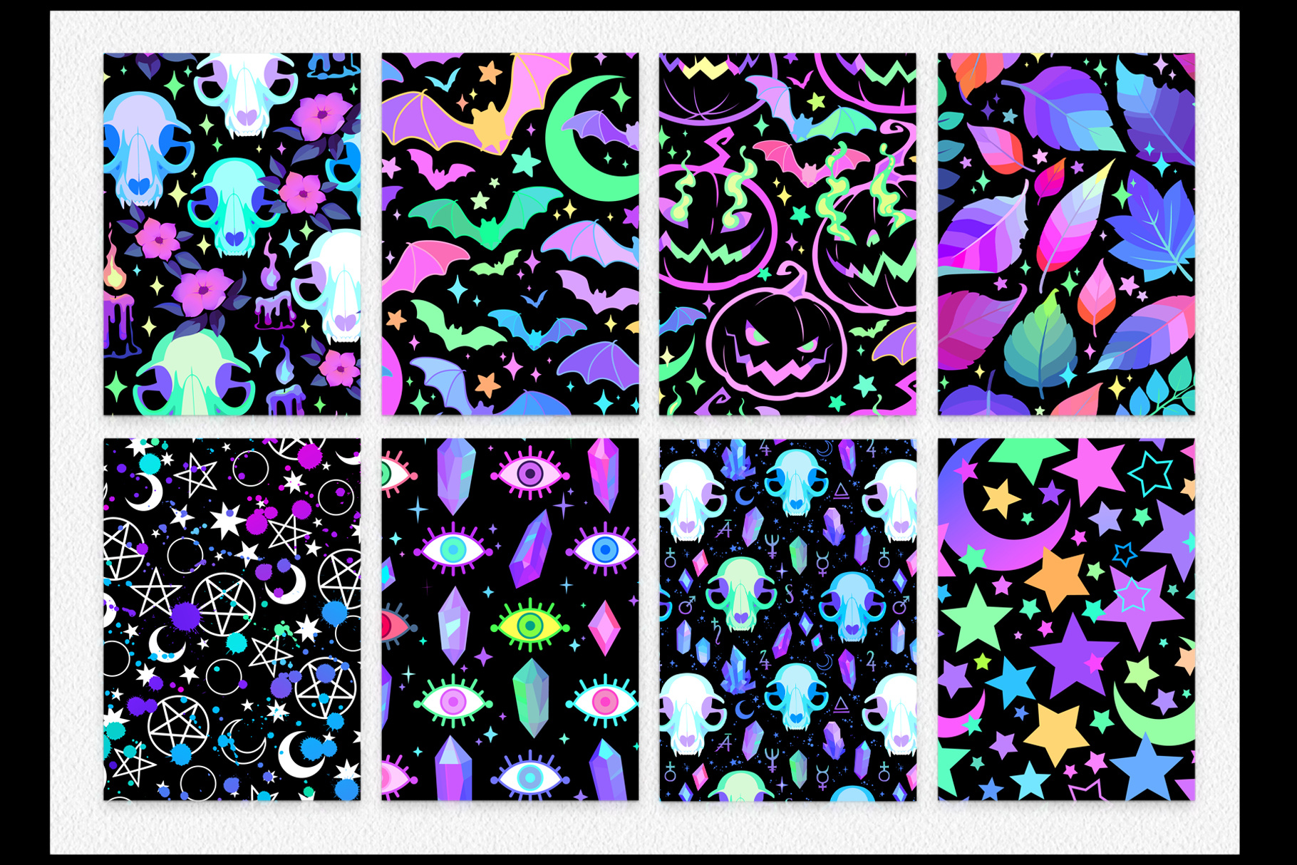 Cute Halloween autumn blue cartoon design graphic design illustration magic pumpkins