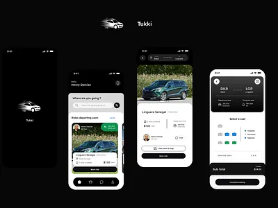 Tukki book a ride ride ui