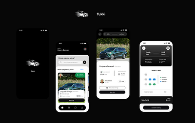 Tukki book a ride ride ui