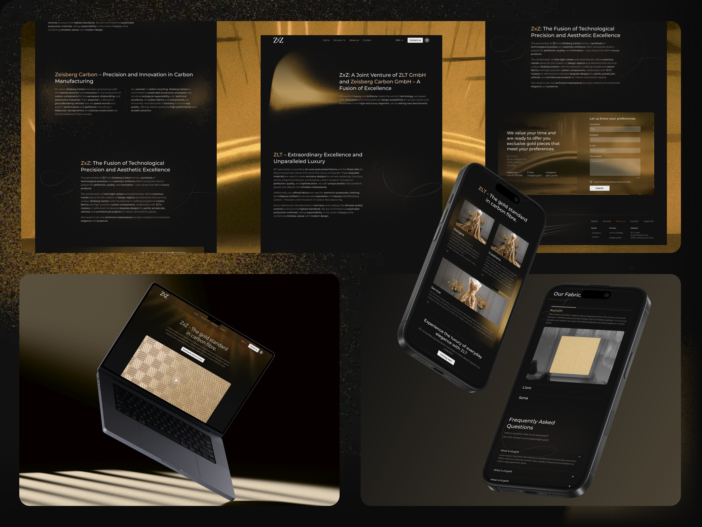 UI/UX Design for ZLT – Gold Thread Craftsmanship logo ui ui design ux design website