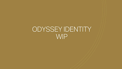 Odyssey Hotels Brand Identity - WIP brand guide brand guidelines graphic design play book style book style guide