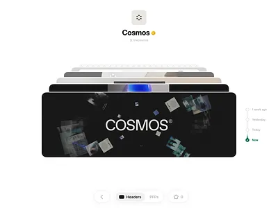 Headers Club Time Machine branding clean cosmos desktop headers club minimal time machine timeline ui ux