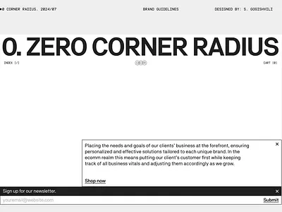 0.CR / Brand Guideline blog branding concept design illustration logo typography ui ux website
