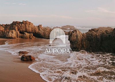 Aurora Hotel Logo Branding brand identity design branding graphic design hotel logo logo logo design luxury logo design minimal logo minimalist logo modern logo monogram logo text logo