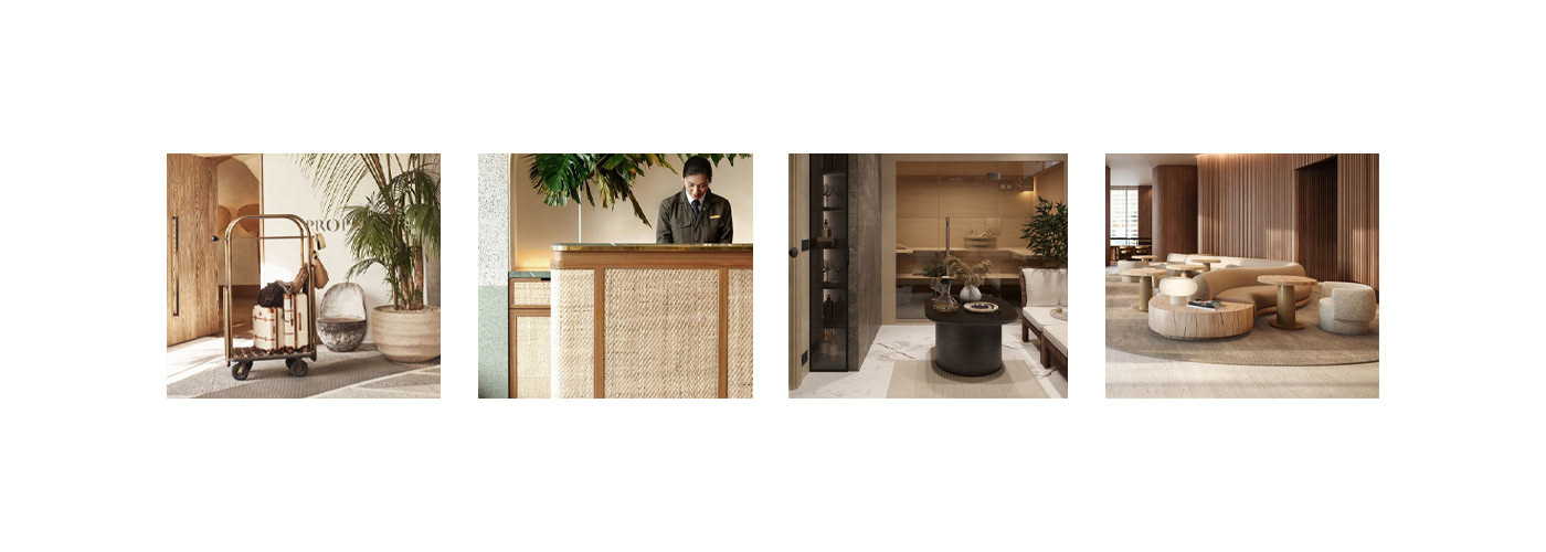 Example of Aurora Hotel Logo Branding