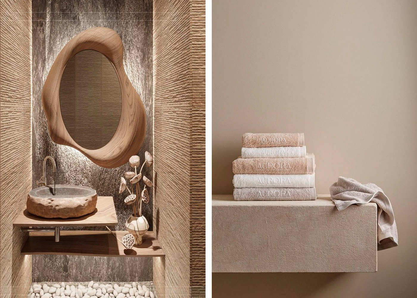 Example of Aurora Hotel Logo Branding