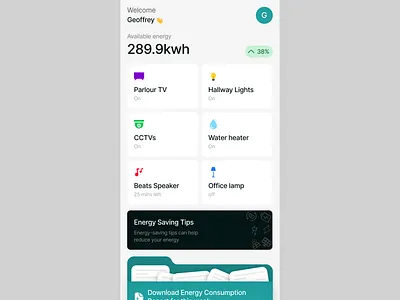 Smart Home Control App design figma mobileap mobileapp typography ui uidesign uiux