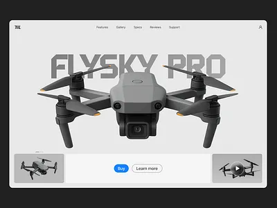 Hero section for a drone ecommerce ecommerce hero section web design website