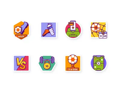 Soccer achievements achievement badges design flat football graphic illustration soccer vector