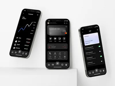 Simple Fintek – Iraqi Financial Mobile App & Landing Page branding landing page mobile kit motion graphics ui