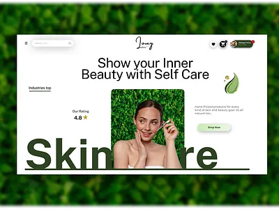 Beauty Products Website & UI KIT beauty website branding design ecoommerce figma landing page products website template ui ui kit website design