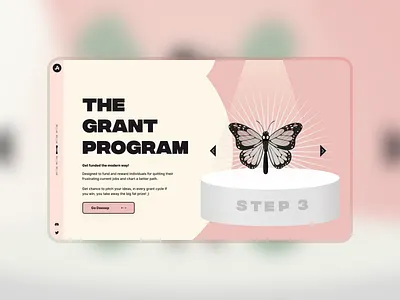 Hero Section | Landing page blockchain design dubai grant program hero hero section landing page uae ui web3 website