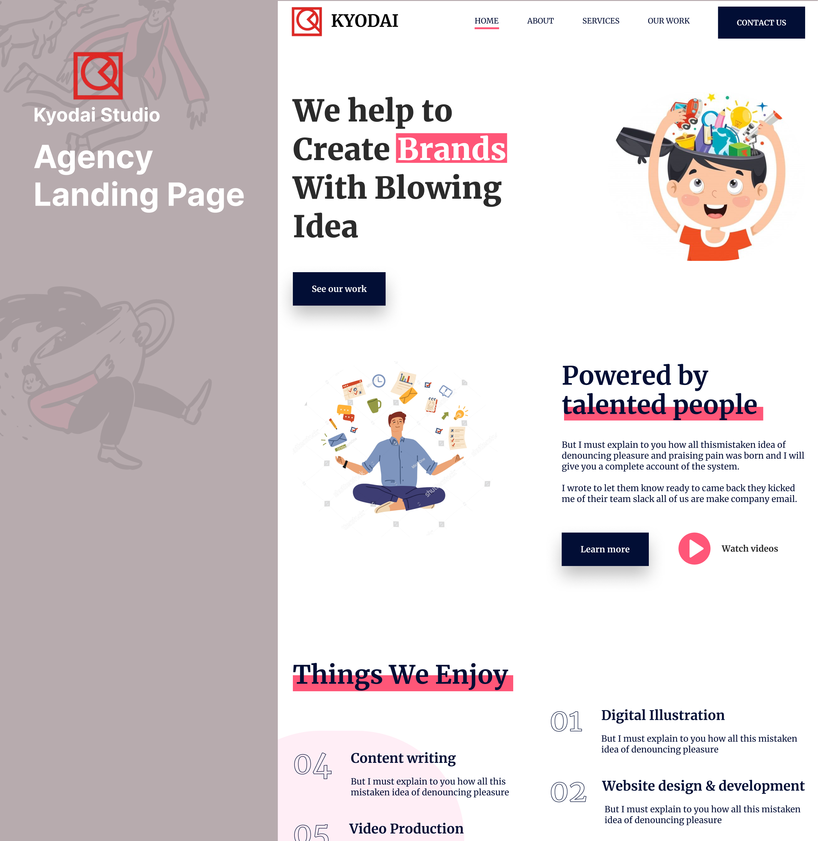 Example of UI/UX & Web Design Services