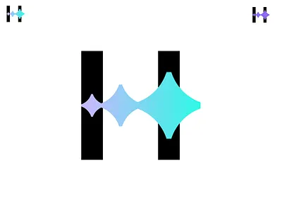 H Stars app icon brand identity branding design h logo h star icon illustration landing page logo logo designer logos logotype mobile app star star logo stars tech trades ui