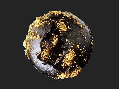 Golden Flow 3d 3d design 3dart animation cineama4d gold golden golden particles metall motion graphics particles sphere xparticles