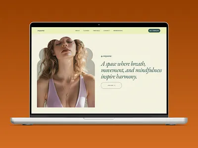 Vayuna – A Calm & Minimal Yoga Studio Website calm minimal serene studio ui web design website website design wellness