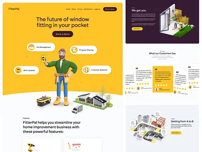 FitterPal website branding graphic design illustration logo web design website