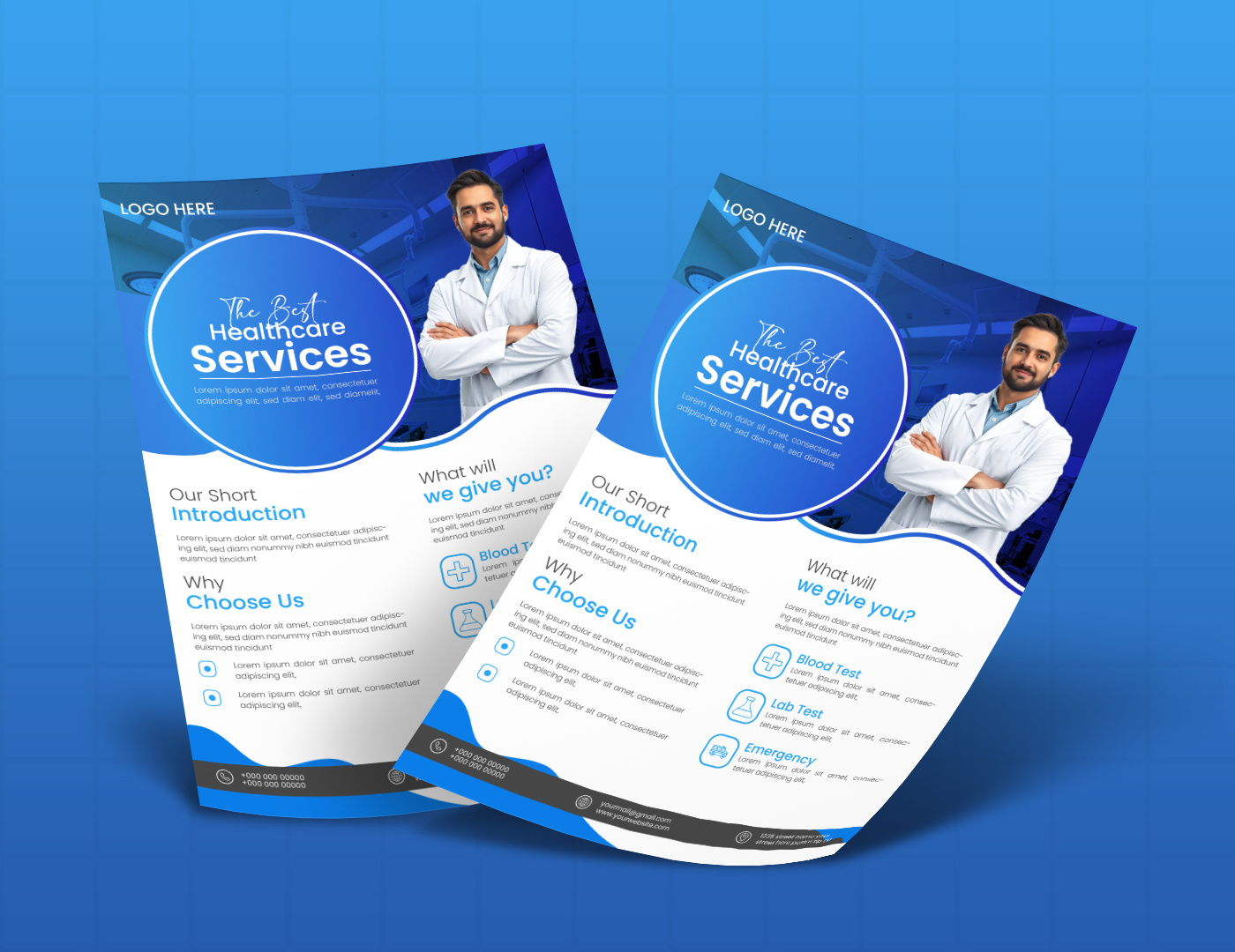 Modern medical flyer design clean dseign designer doctor flyer flyer flyer design graphic designer medical flyer medical promotion flyer modern flyer