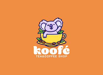 Koala café cartoon mascot logo design animal branding breakfast cafe cartoon character coffee cute design drink espresso food illustration koala logo mascot tea ui vector wildlife