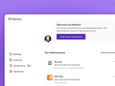 Connect Bank Account to Tax Software external bank nordigen open banking tax software ui ux web