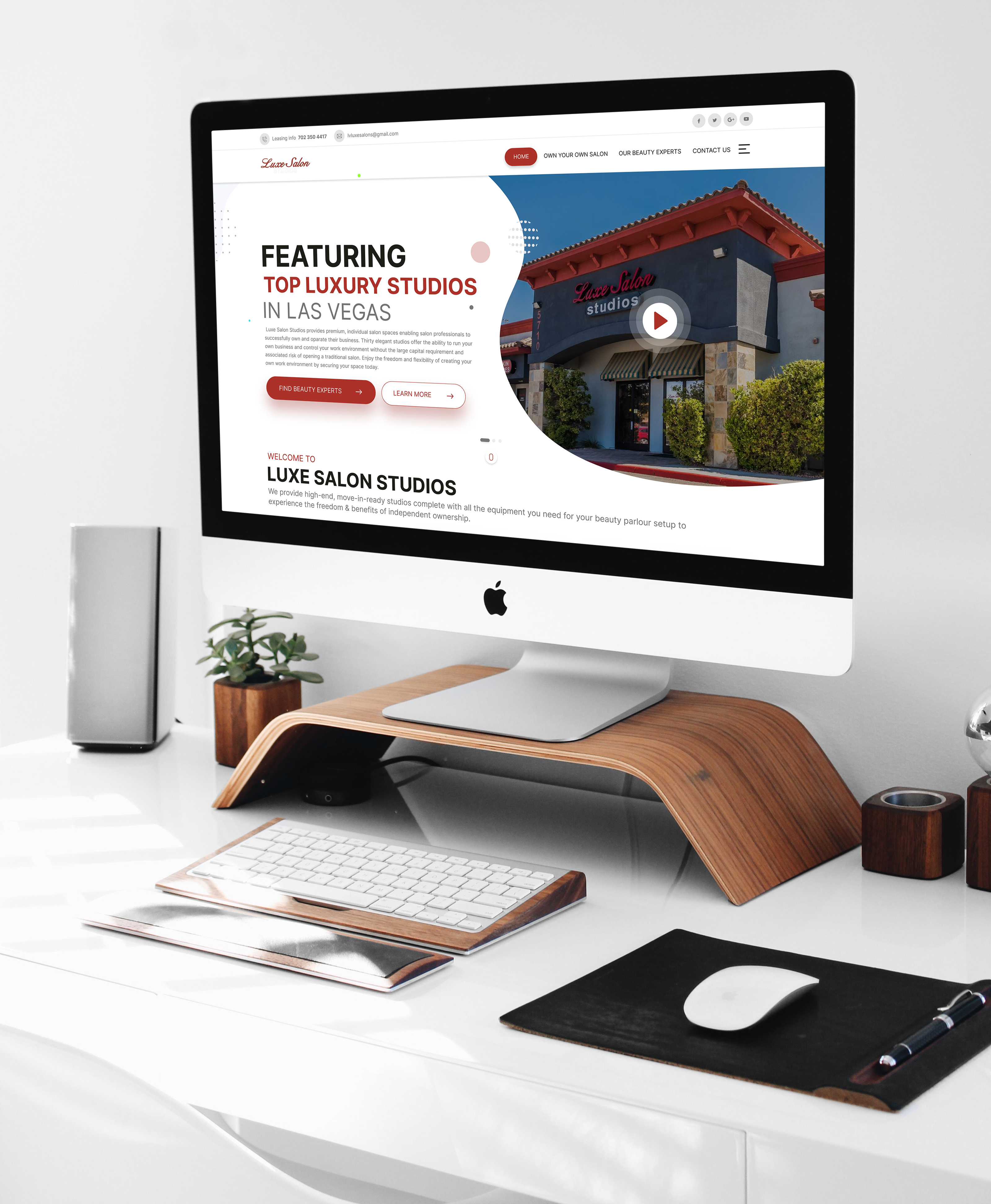 Luxe Salon creative design design graphic design salon salonwebsite trending uiix website websitedevelopment