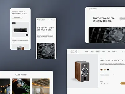 🎧 Premium Audio, Elegant Design agency work audio tech e commerce ecommerce minimalistui product page ui ux web design
