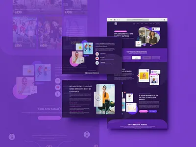 Influencer Website adobexd creative ui figma infuencer modernwebsite ui ux web design