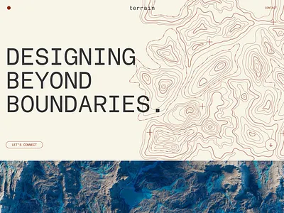Exploring Digital Innovation: Terrain’s New Website Design agency website branding creative agency home page illustration landing page minimal monotype topography ui design ux design web design