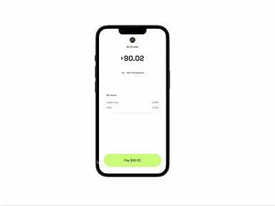 Bill split animation app design design motion graphics prototyping ui ui design uiux ux design