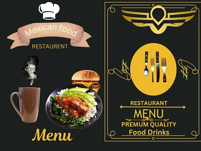 Luxury Hotel Menu Design adobe illustrator canva design graphic design logo ui ux