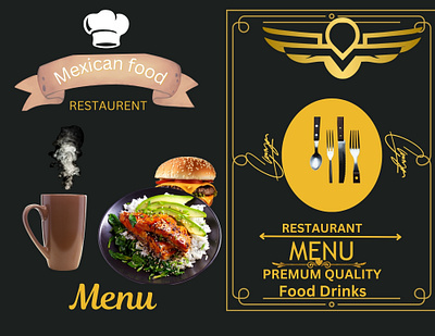 Luxury Hotel Menu Design adobe illustrator canva design graphic design logo ui ux