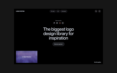 Logo System — Exploration animation logo ui