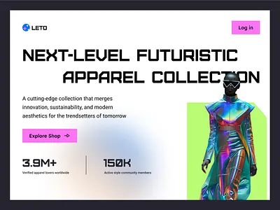 E-commerce Modern Hero header 2025 e commerce fashion header hero modern ui ux web website