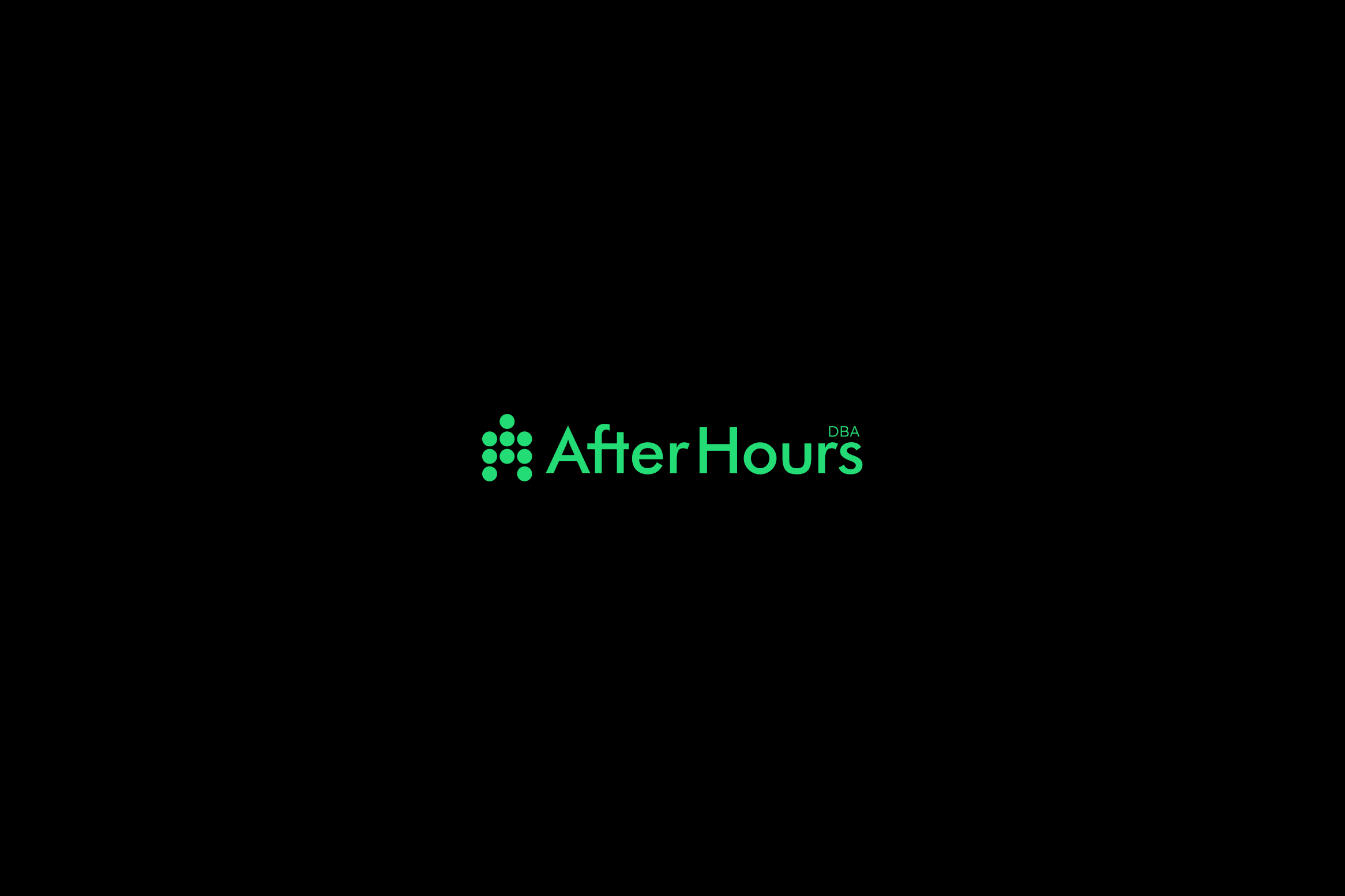 AfterHours DBA branding design graphic design logo logomark