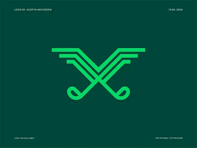 🏌️‍♂️ Crosswing Clubs Logo brand design brand identity brand identity design branding design golf graphic design logo logo design logo designer