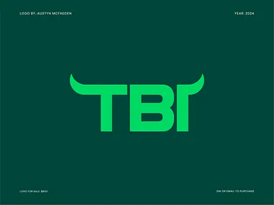 🐂 TBI Wordmark brand design brand identity brand identity design branding bull design golf illustration logo logo design logo designer logomark logos tb tbi wordmark