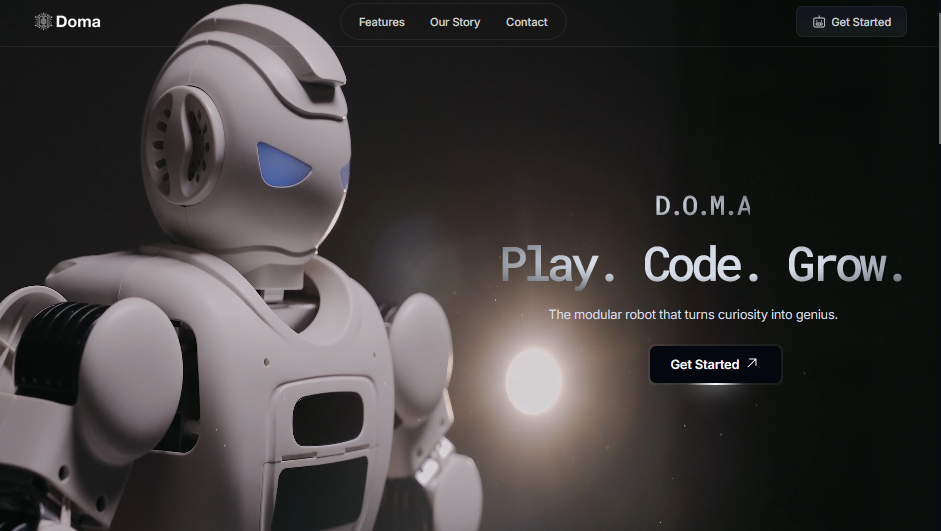 High-Converting Landing Page Design & Copy for DOMA Robot animation audit branding copywritting design design mockup graphic design illustration landingpage logo mobile web ui ux webdesign