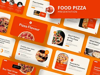 Creative Food Presentation Template branding business coffee creative culinary food google slide graphic design illustration keynote logo menu multipurpose pitch deck pizza powerpoint presentation restaurant ui ux