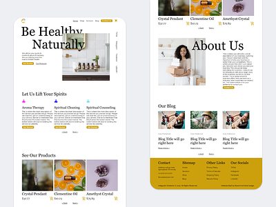 Indigo360 Wellness - Website Homepage Design adobe xd small business ui ux web design