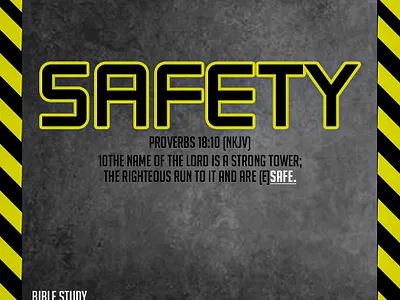 'Safety' Youth Bible Study Night graphic design