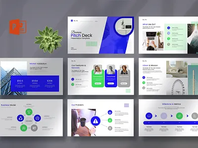 Business Pitch Deck Presentation Template architecture business company deck design digital graphic design investor logo pitch presentation proposal starup template