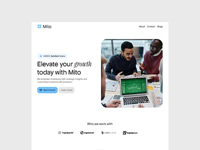 Mito - Counselling Agency Template design figma framer landing page ui visual web