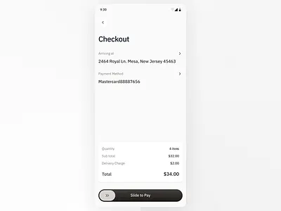 Checkout Experience checkout design minimal mockup ui uiuxdesign user interface ux ux design