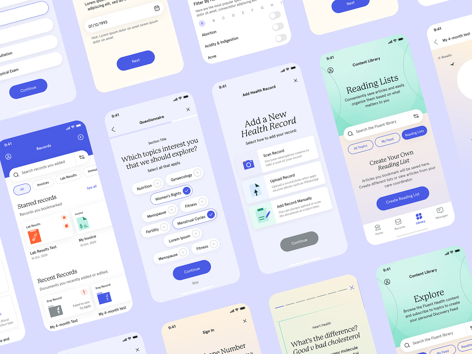 Fluent™ Health App by C42D on Dribbble